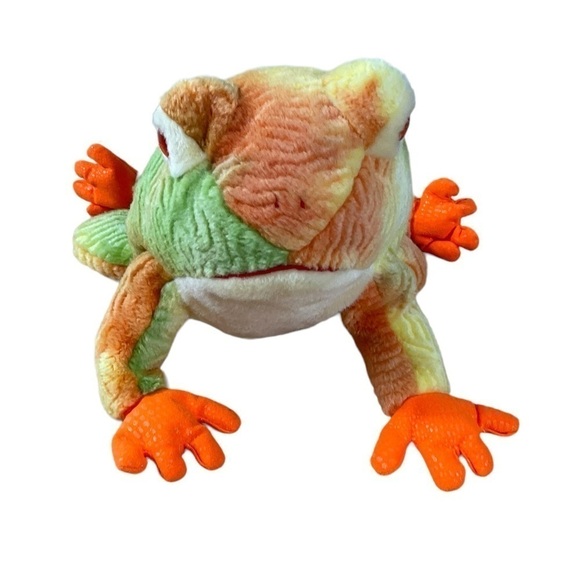 Prince The Frog Retired 2000 TY Beanie Buddy 13in Bullfrog Tie dye - Picture 2 of 10